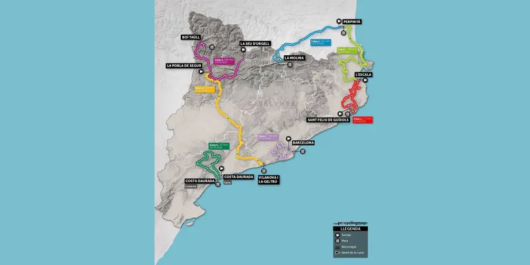 La quarta etapa de la Volta a Catalunya 2022, amb sortida a la Seu d'Urgell, passarà per la C-14 i el Coll de Bóixols