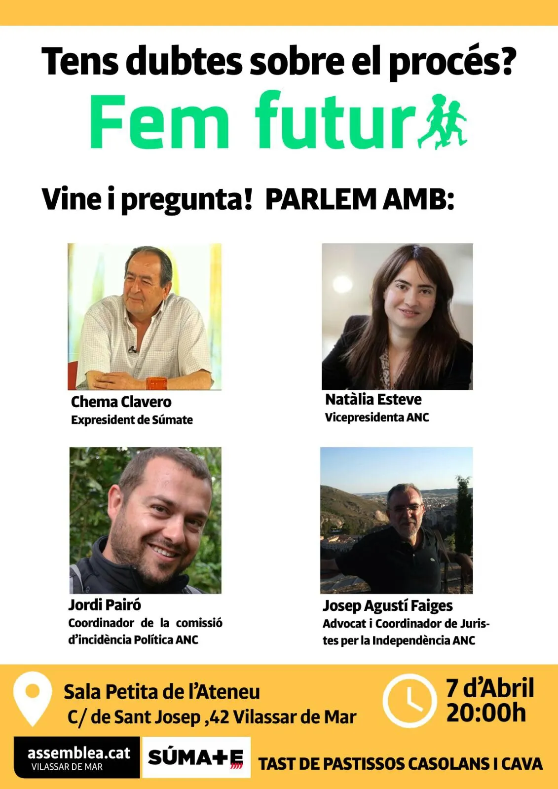 Divendres, xerrada-col·loqui organitzat per ANC i Súmate