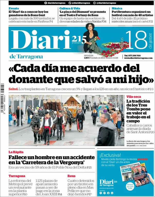 Cop d'ull als diaris d'aquest dijous 18 de gener