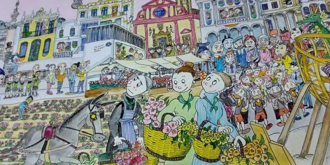 Vilassar de Mar tindrà un gran mural de Pilarín Bayés amb elements característics del poble