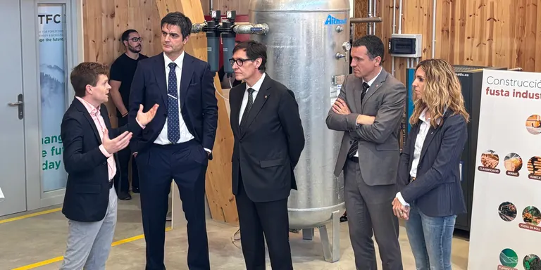 El President de la Generalitat, Salvador Illa, inaugura el nou Hub Forestal a Olius