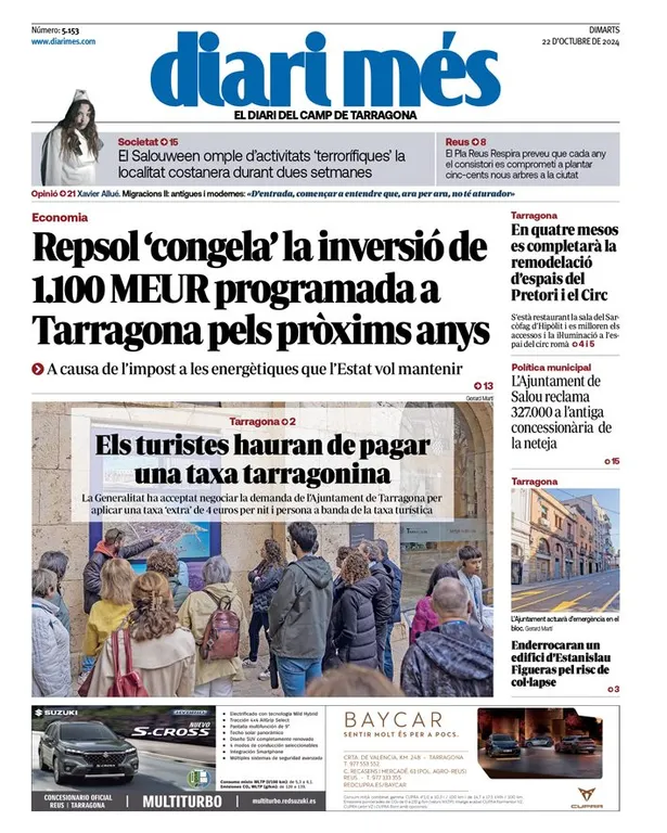 Cop d'ull als diaris d'aquest dimarts 22 d'octubre