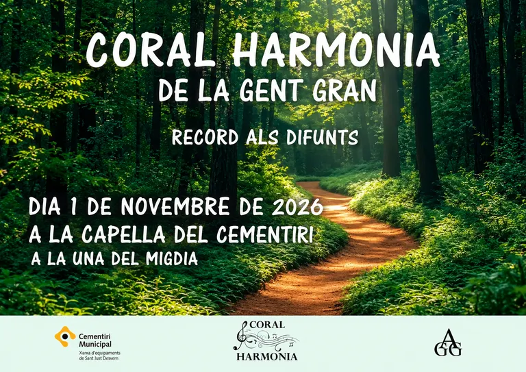 La Coral Harmonia recordarà els difunts amb una cantada al cementiri de Sant Just