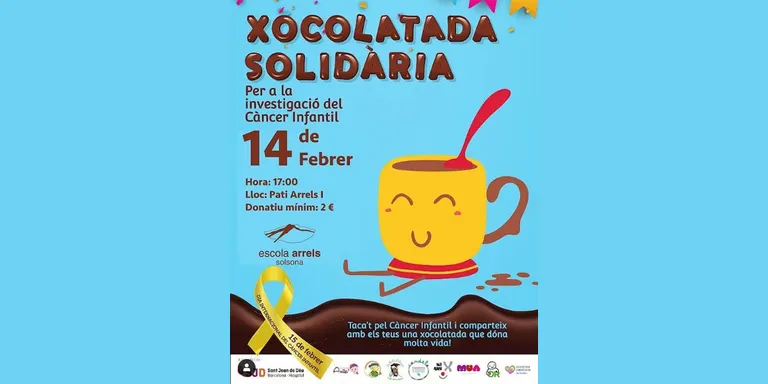 L'Escola Arrels organitza una xocolatada solidària per a la investigació del càncer infantil