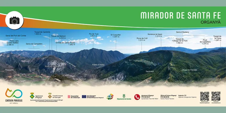 El projecte Camina Pirineus completa la xarxa de miradors panoràmics arreu de l’Alt Urgell