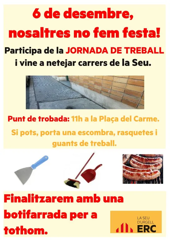 ERC la Seu organitza dimarts una nova jornada de treball