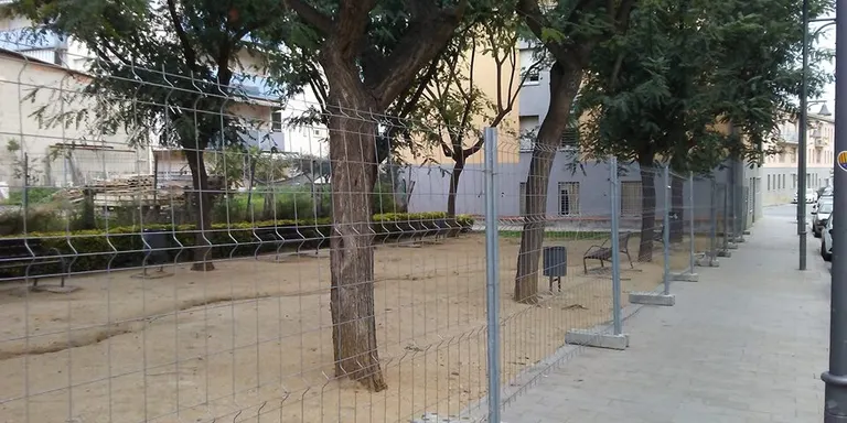Obres de remodelació de la Plaça de Margarida Xirgu