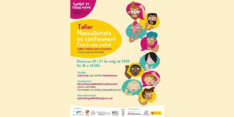 Tallers en línia sobre "masculinitats confinades" per a homes de la comarca