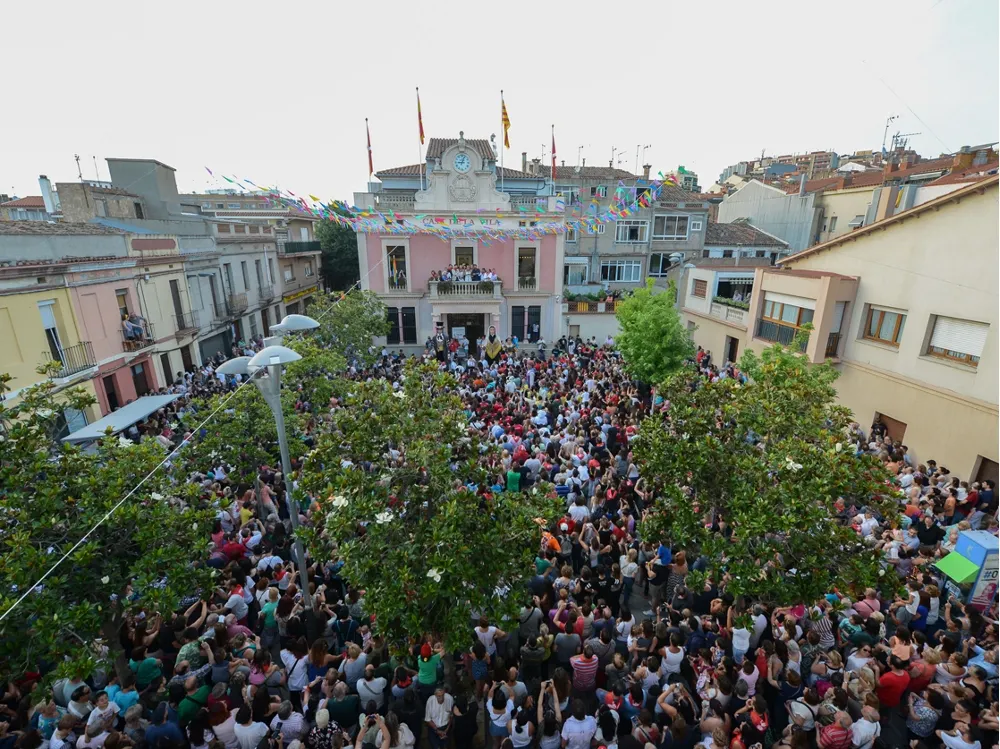 Imatge de la plaça de l'Ajuntament. Foto: Localpres