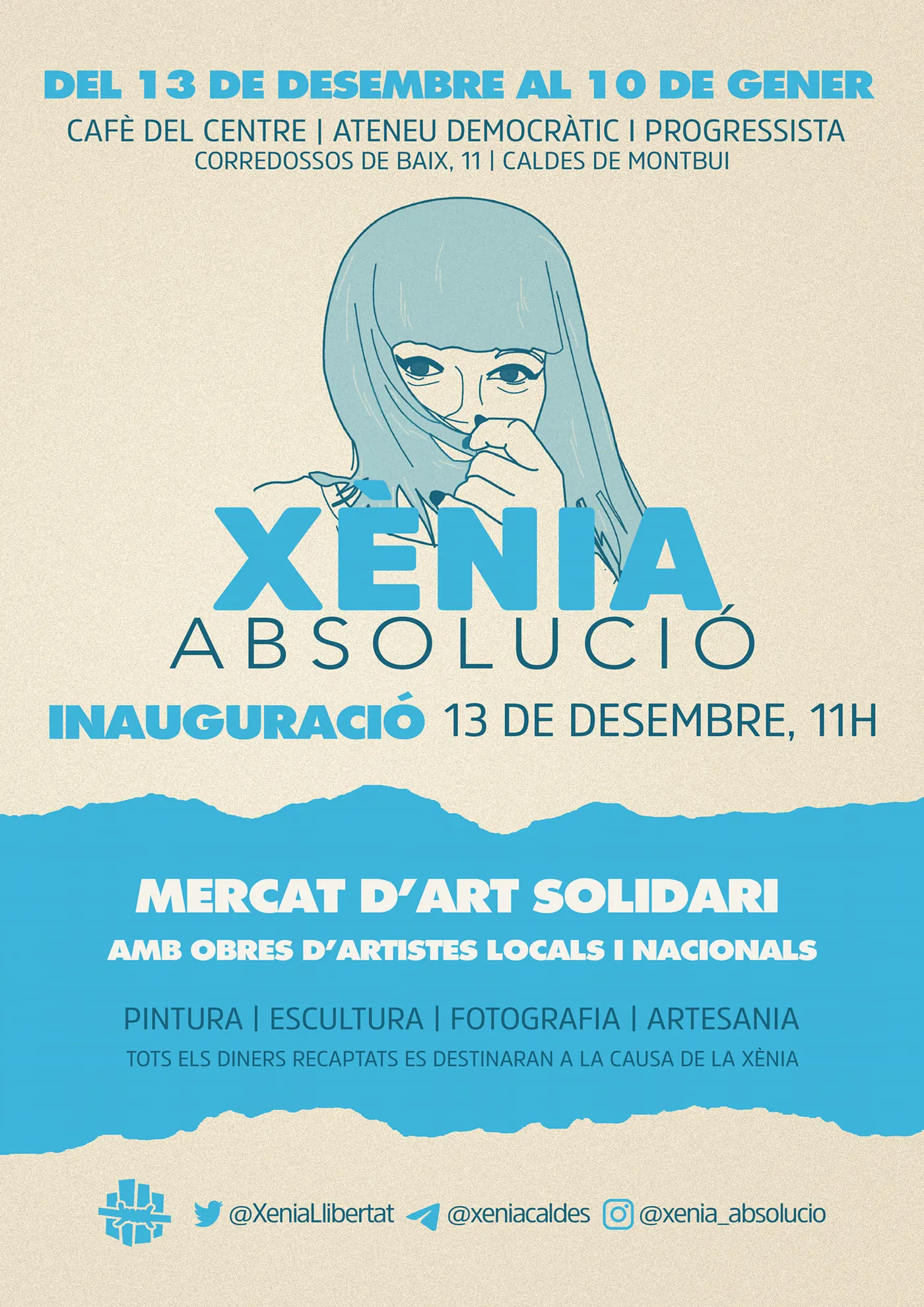 S’inaugura el mercat d’art solidari que organitza el Grup de Suport a la Xènia