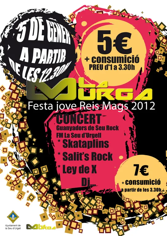 Festa Jove a La Murga amb els grups guanyadors del Seu Rock