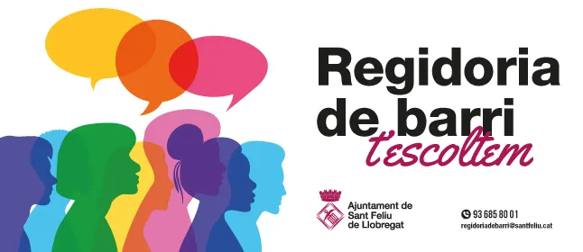 Regidoria de barri sobre els projectes de la plaça de Dicià i Villeneuve-le-Roi, del parc Europa i del c/ Marquès de Monistrol, el 26 d'octubre