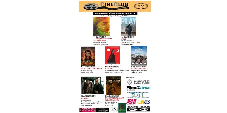 El Cineclub la Seu d'Urgell reprèn la programació de l'últim trimestre de l'any