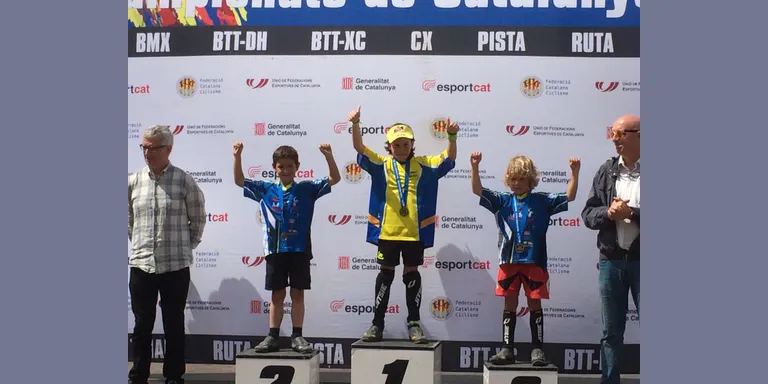 El vilassarenc Luca Ribera, campió de Catalunya en categoria benjamí del Campionat de Bici Trial