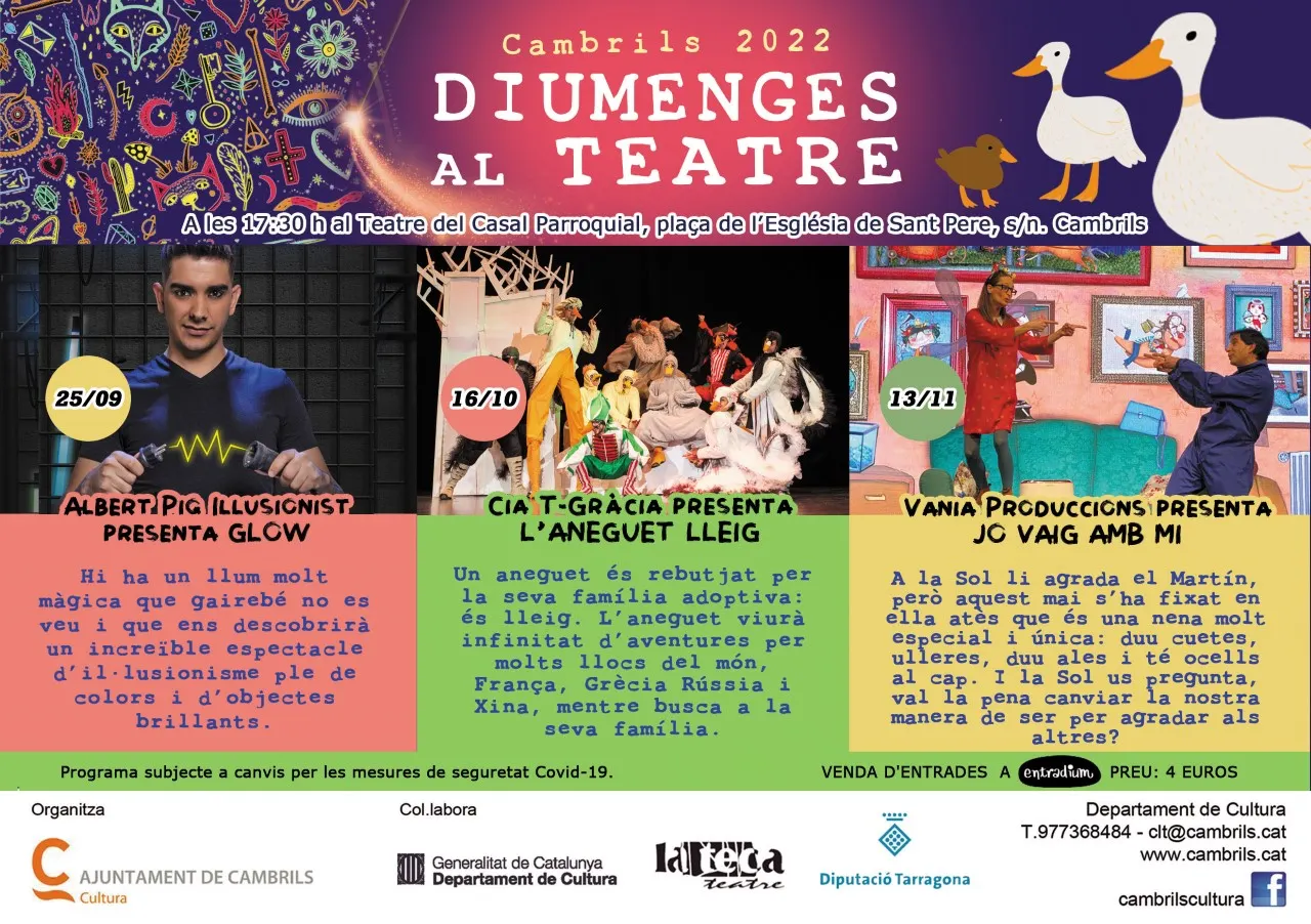 El cicle Diumenges al Teatre de Cambrils enceta la temporada amb un espectacle de màgia