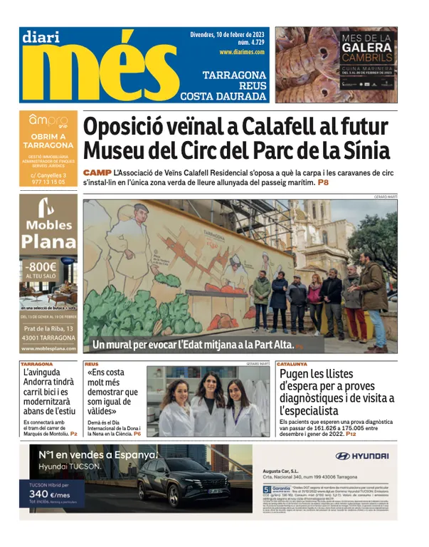 Consulta les portades dels diaris d'aquest 10 de febrer