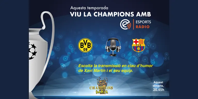 Aquesta temporada viu la Champions a Esport Ràdio
