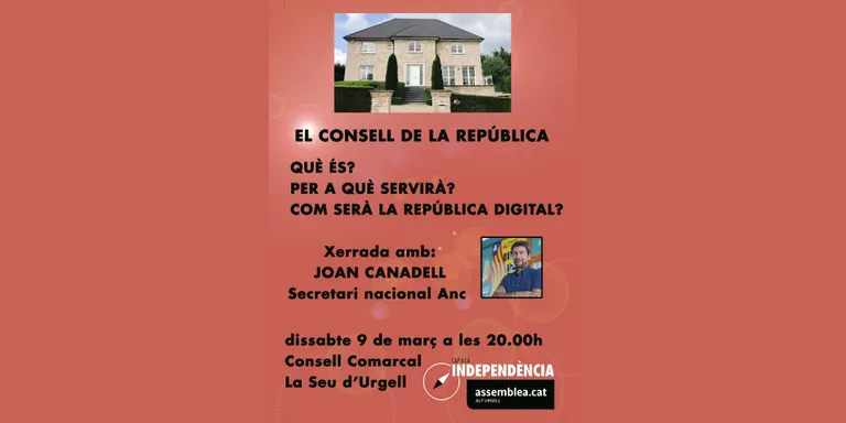 Xerrada a la Seu sobre el Consell de la República, a càrrec de Joan Canadell
