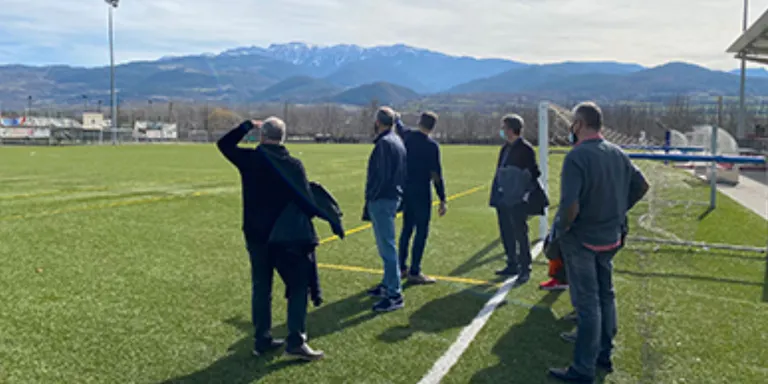 Visita a la Seu d'Urgell de representants de l'INEFC per veure les instal·lacions esportives