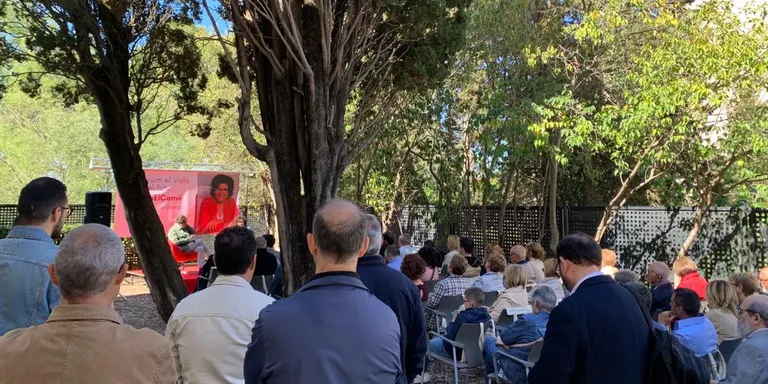 Diàleg del PSC de Valls entre Salvador Illa i Rosa Maria Ibarra