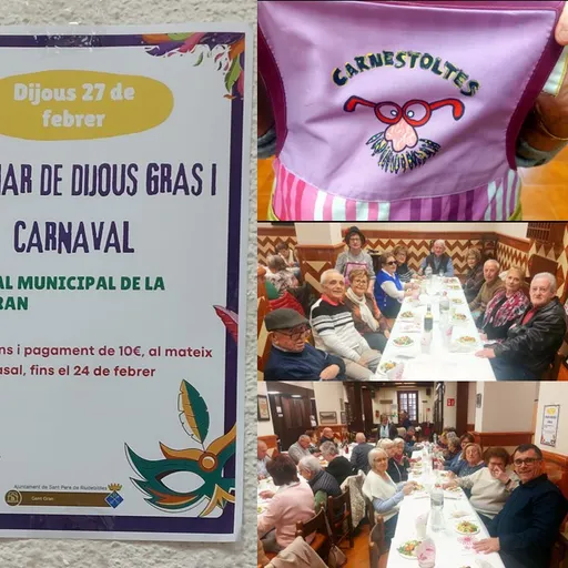 “Dijous gras” al Casal de la Gent Gran a Sant Pere de Riudebitlles.