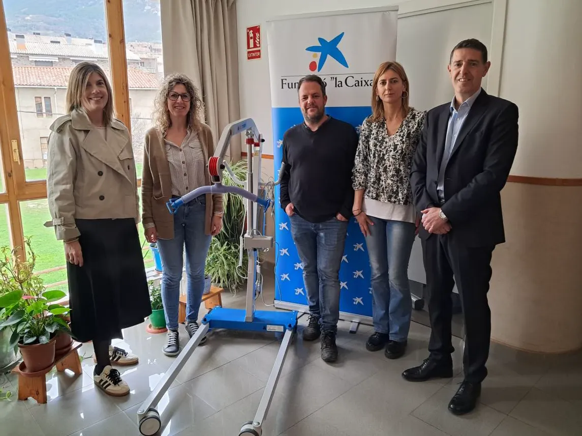 La residència de Sant Llorenç es dota de nou material assistencial a través d'un donatiu de la Fundació La Caixa