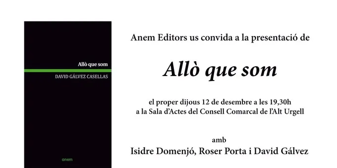David Gálvez presenta a la Seu 'Allò que som'