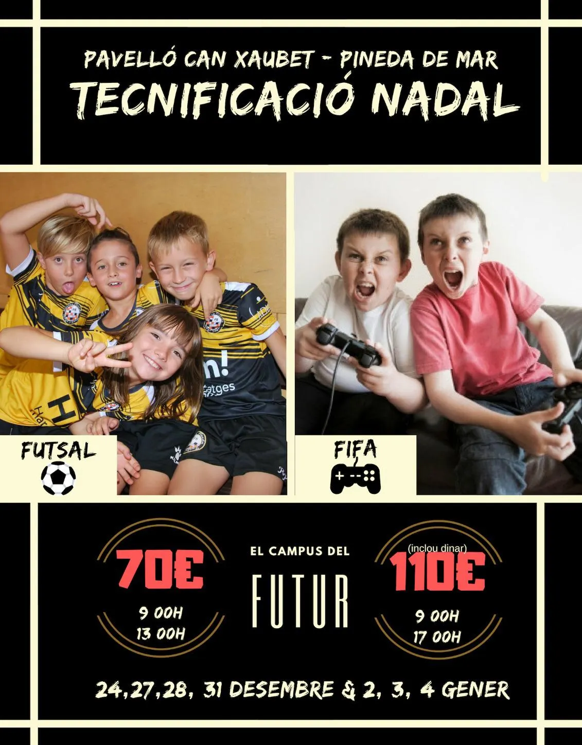 El Racing Pineda fa el campus de tecnificació de Nadal