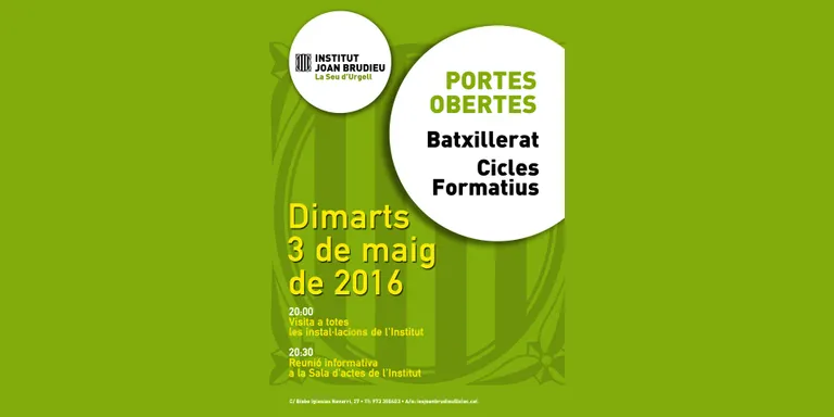 Jornada de portes obertes a l’Institut Joan Brudieu