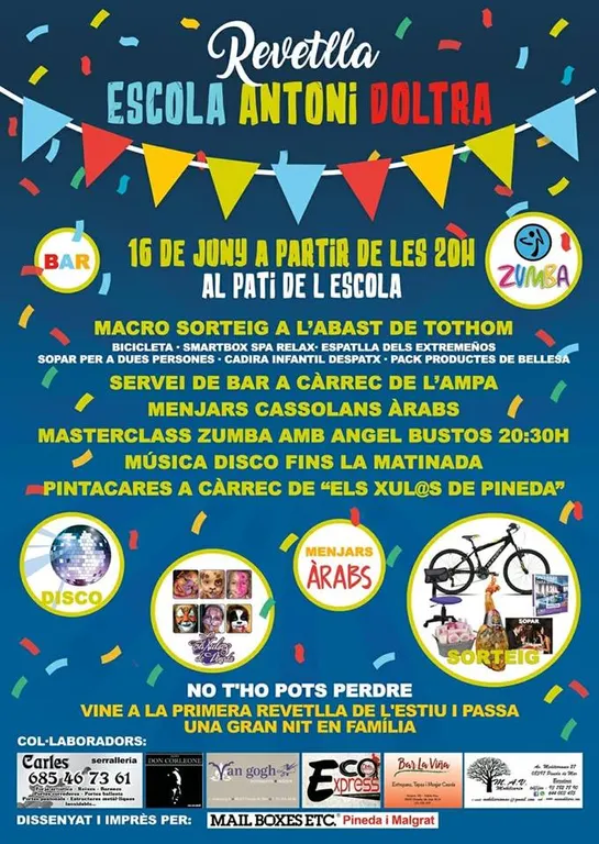 L'escola Antoni Doltra celebra la seva revetlla amb un grapat d'actes