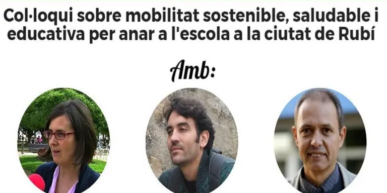 Rubí Espai Comú debatrà sobre mobilitat sostenible per anar a l’escola