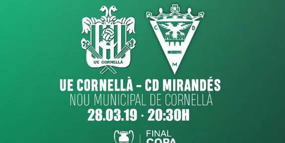 La UE Cornellà busca una remuntada èpica per alçar-se amb el títol de la Copa RFEF