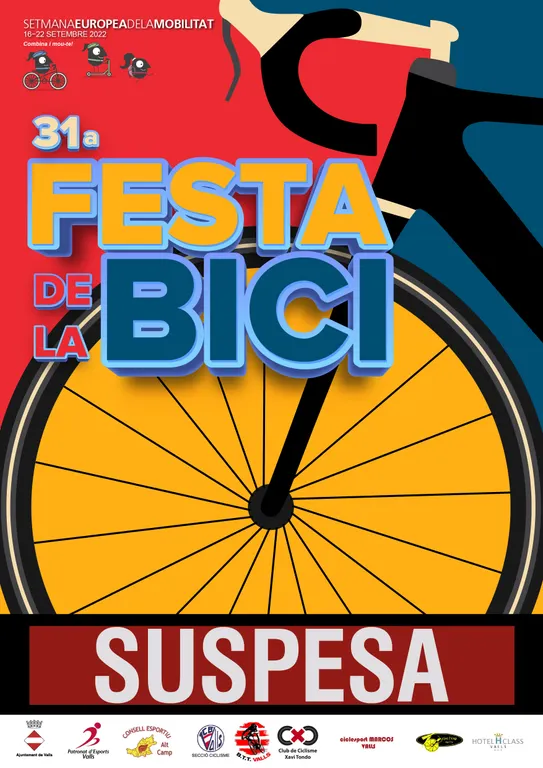 La previsió de pluja obliga a ajornar la Festa de la Bici