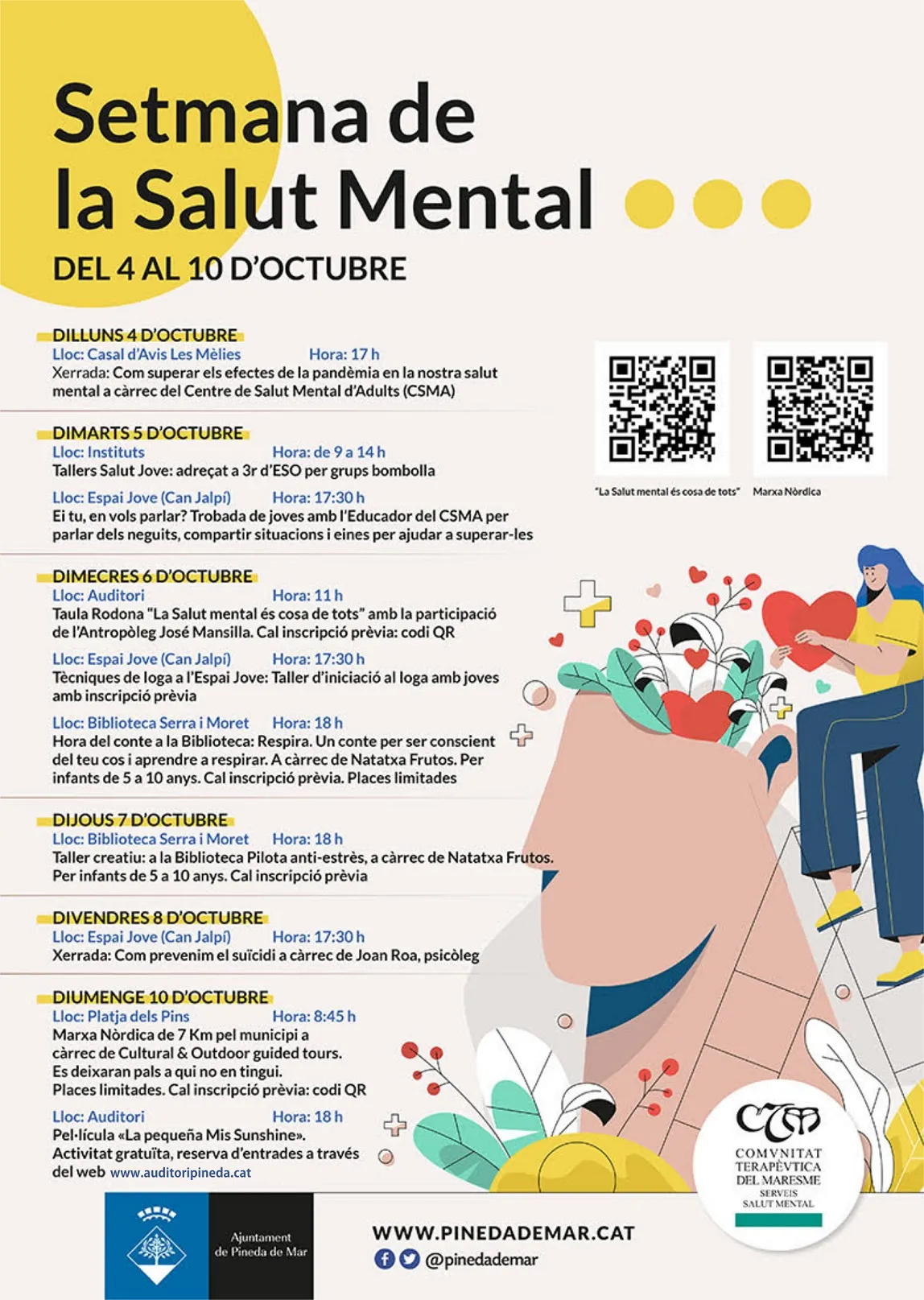 Setmana de la Salut Mental a Pineda de Mar