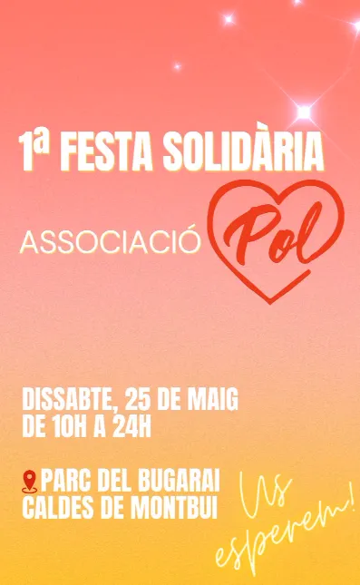 L’Associació Pol celebra la primera festa solidària al Parc del Bugarai