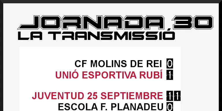 A PEU DE CAMP - JORNADA 30 diumenge mati