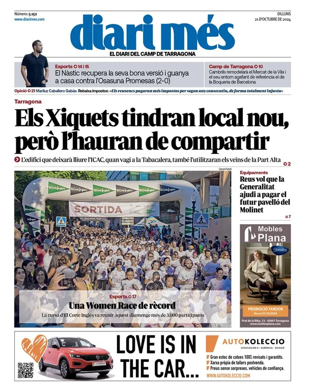 Cop d'ull als diaris d'aquest dilluns 21 d'octubre