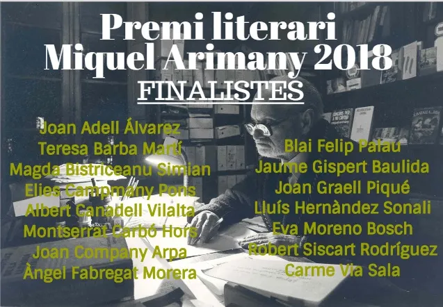 Joan Graell, finalista del Premi Literari Miquel Arimany
