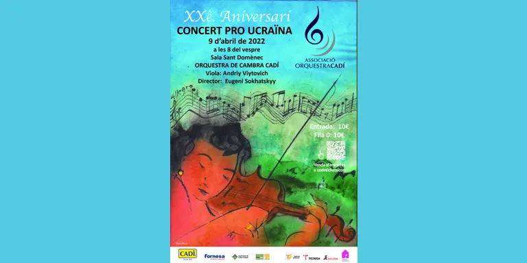 Concert pro Ucraïna a càrrec de l'Orquestra de Cambra Cadí, aquest dissabte a la Sala de Sant Domènec