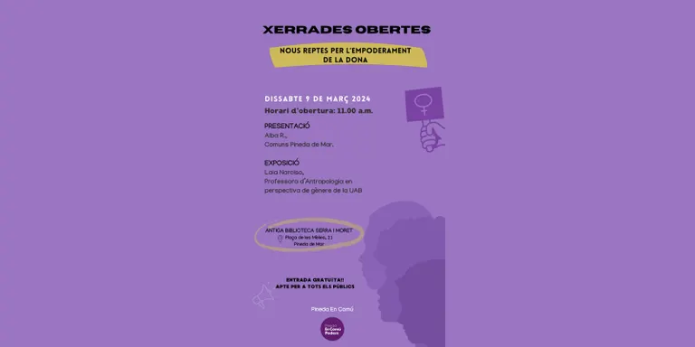 Pineda en Comú fa una xerrada amb el nom 'Nous reptes per l'empoderament de la dona'