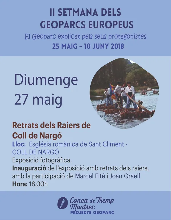 Coll de Nargó estrena l'exposició 'Retrats dels raiers'