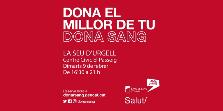 Jornada de donació de sang a la Seu d'Urgell