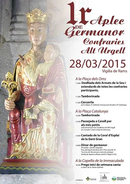 La Seu celebra el primer Aplec de Germanor de Confraries de l'Alt Urgell