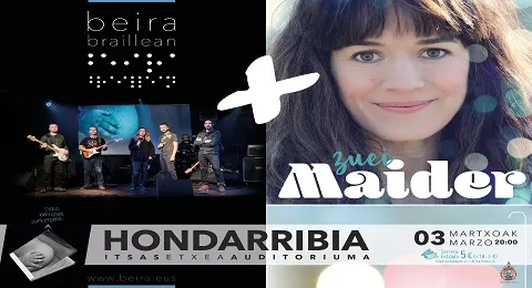 CONCIERTO CON ‘BEIRA’ Y MAIDER ZABALEGI EN ITSAS ETXEA AUDITORIUMA EL SÁBADO