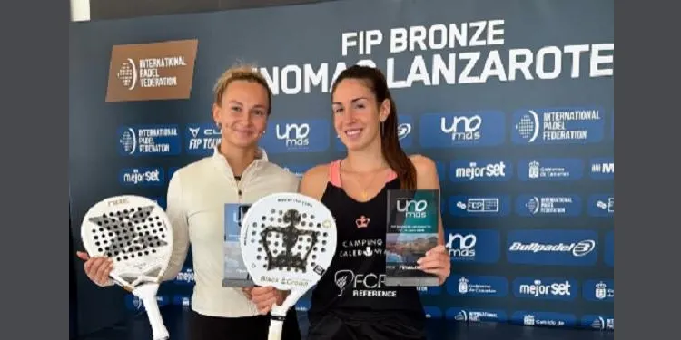 La palista Anna Ortiz, subcampiona del FIP Pàdel Bronze de Lanzarote