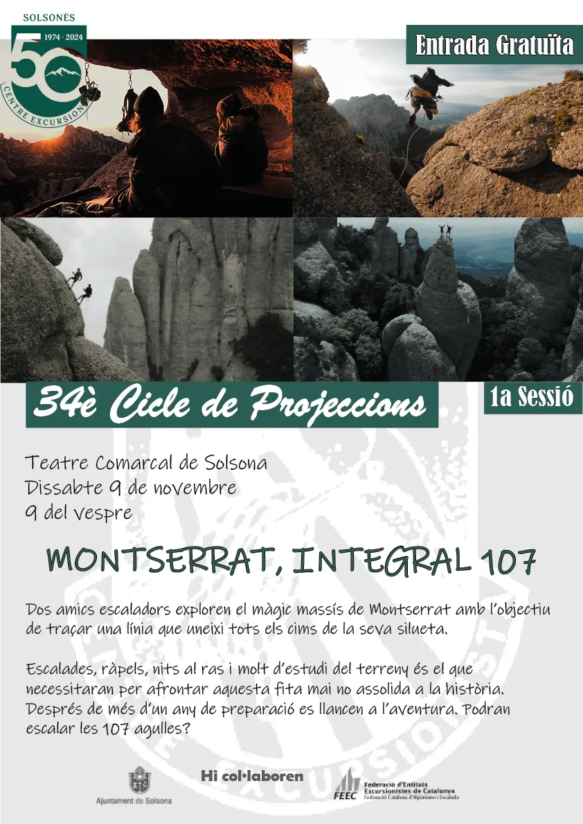 Montserrat, Busa, el Festival de Cinema de Torelló i el documental dels 50 anys, al Cicle de Projeccions del Centre Excursionista