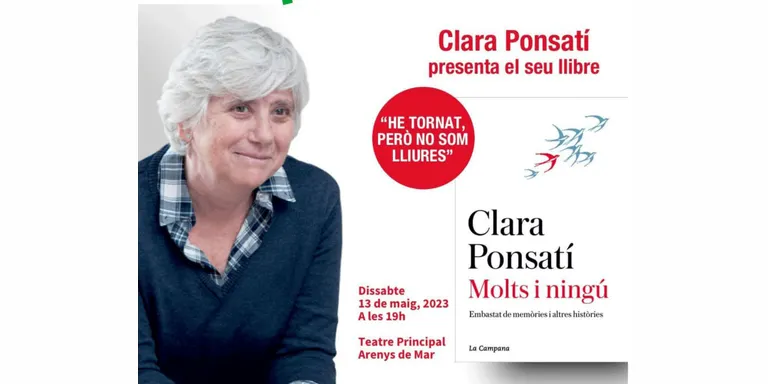 Clara Ponsatí serà aquest dissabte a Arenys de Mar