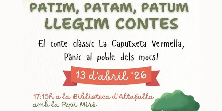 La Biblioteca d’Altafulla acull aquest dilluns una nova sessió de contes per a infants a partir de 2 anys