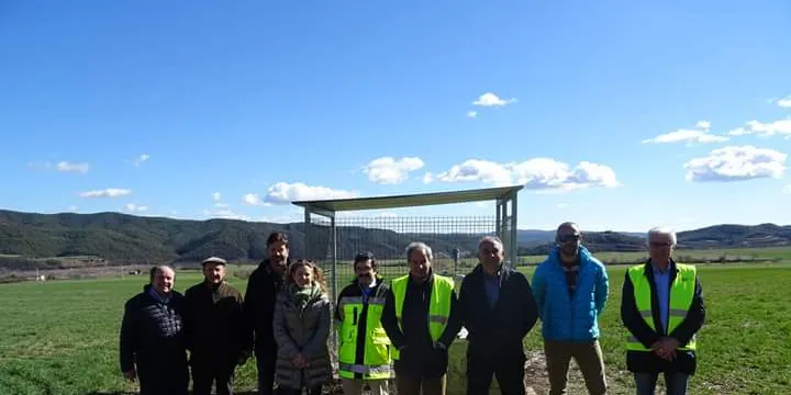 Visita a la primera fase de la nova xarxa de regadius de Peramola