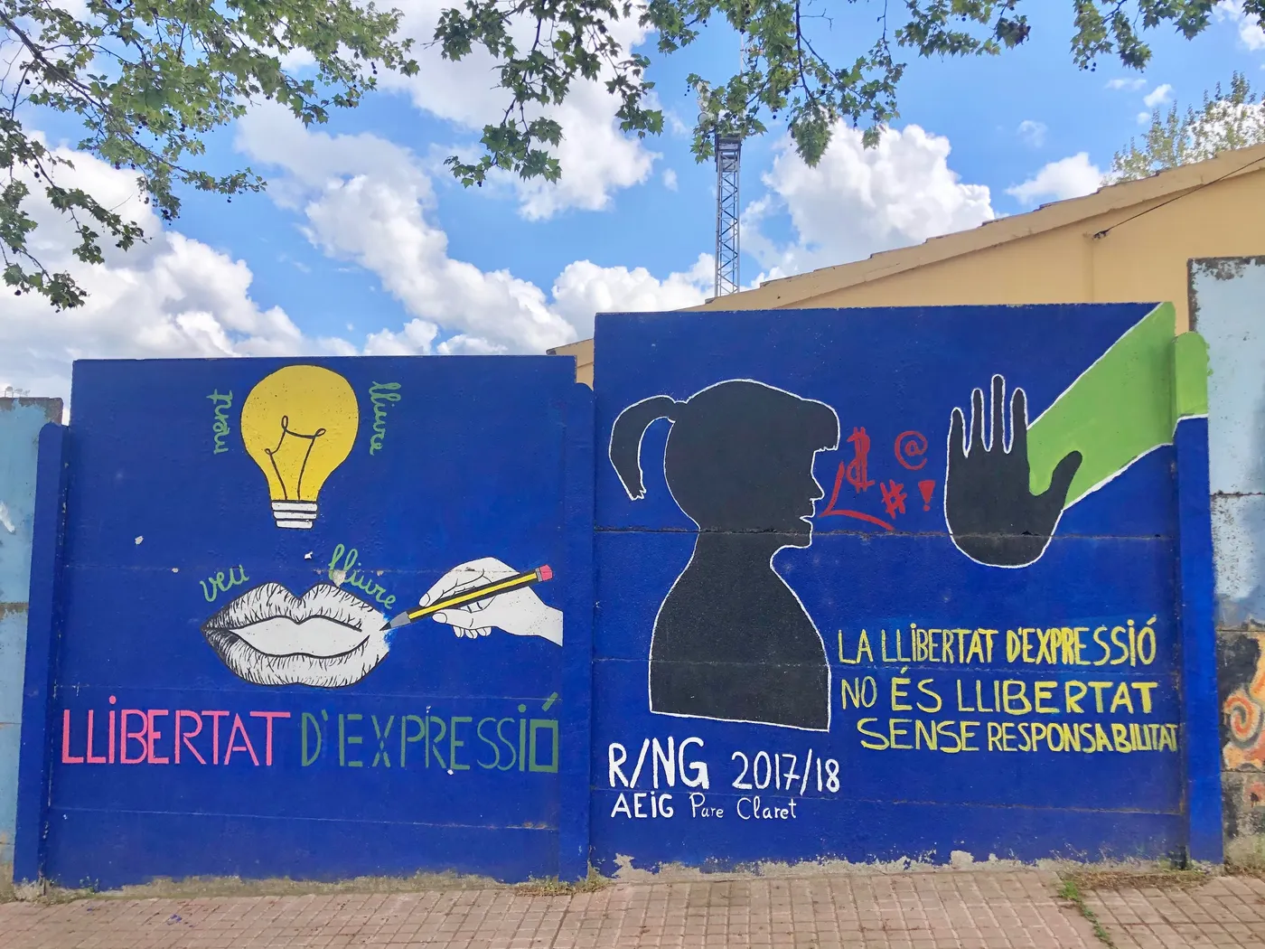 Solsona convida les entitats a pintar grafits al mur del camp de futbol